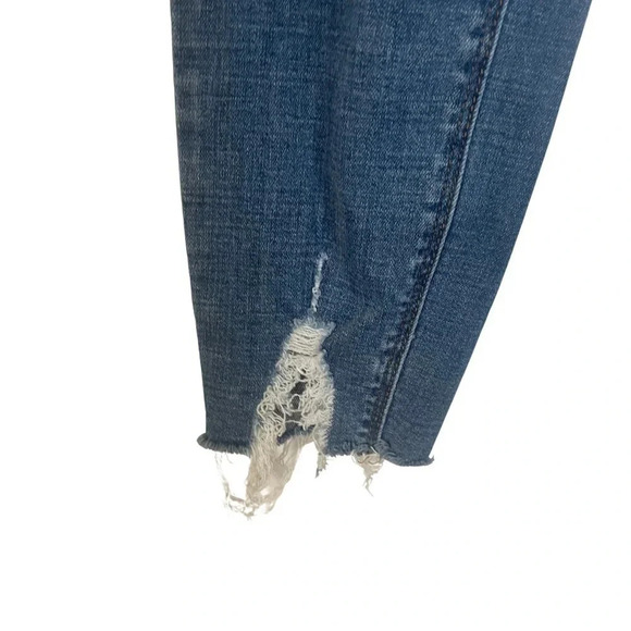Gibson latimer raw hem distressed skinny jeans Size •12 womens medium wash - Picture 5 of 7